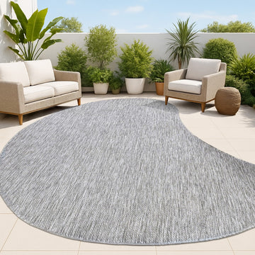 Evan Modern Rustic Organic Curve Indoor/Outdoor Area Rug